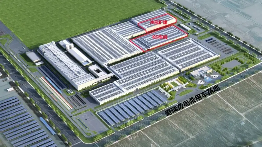 Chery KD-Teileproduktionswerkstatt-Bauprojekt auf dem Balken, EIHE realisierte, dass Chery Automobile Qingdao-Basisbauprojekt die Ausschreibung „drei aufeinanderfolgende Titel“ gewann.