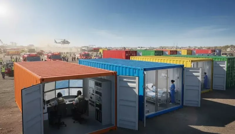Notfall-Katastrophenhilfe-Container aus Stahl