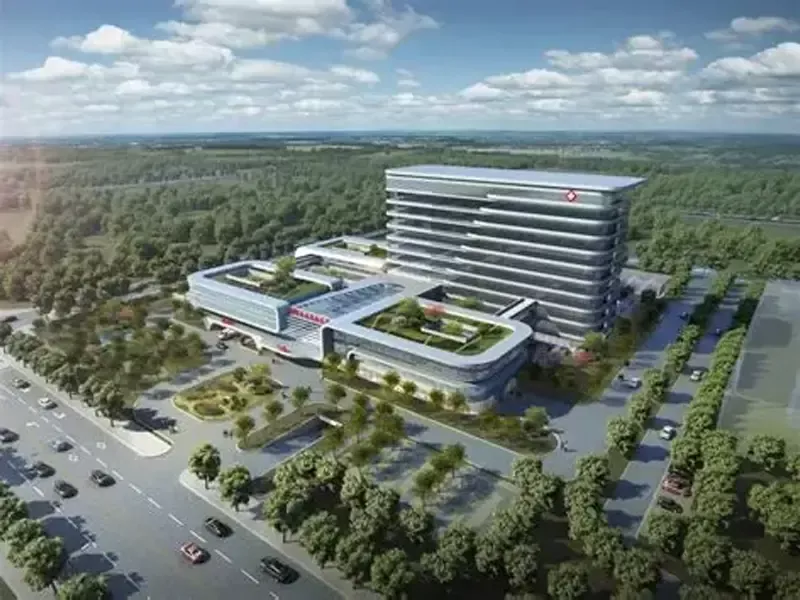 Allgemeines Krankenhaus mit Hochhausstahlkonstruktion