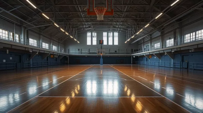Stahlkonstruktion der Indoor-Basketballarena