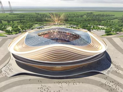 Stahlkonstruktionen mit großer Spannweite für das Stadion