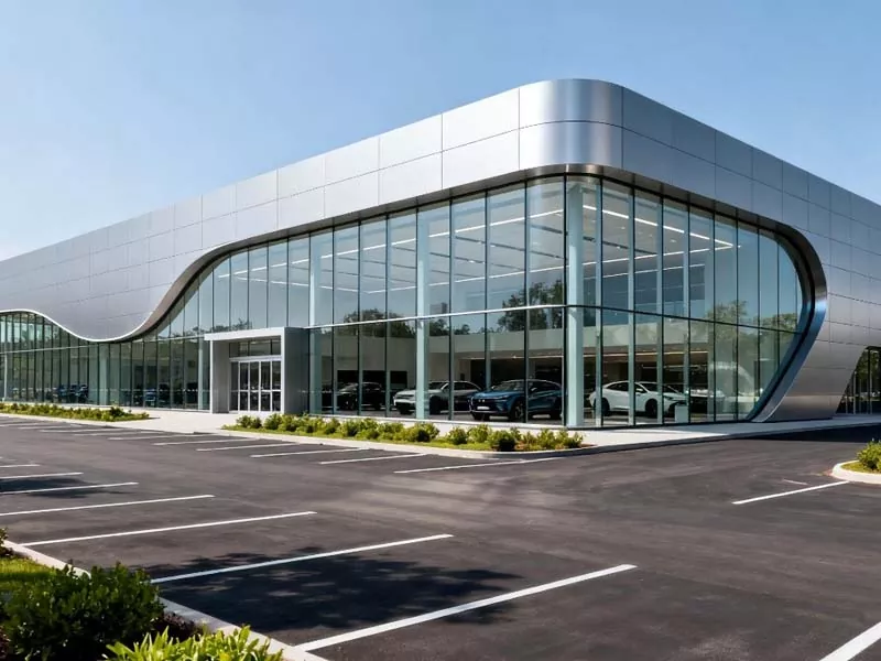 Vorgefertigte Autohalle mit Metallstruktur