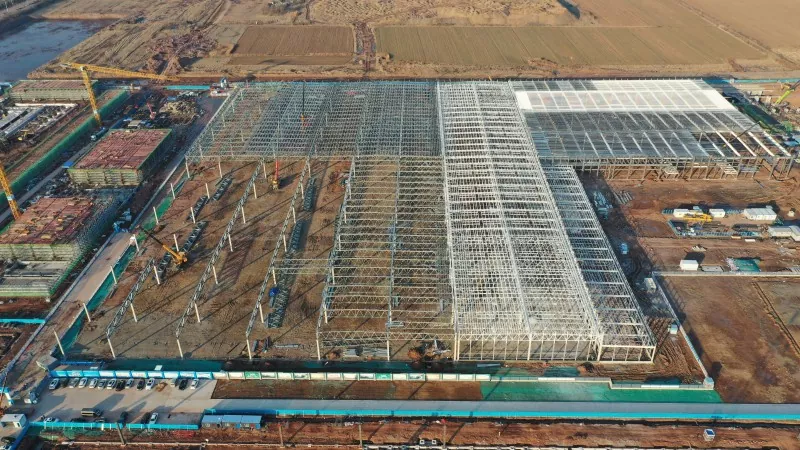 Bau eines Steel Express Delivery Distribution Centers
