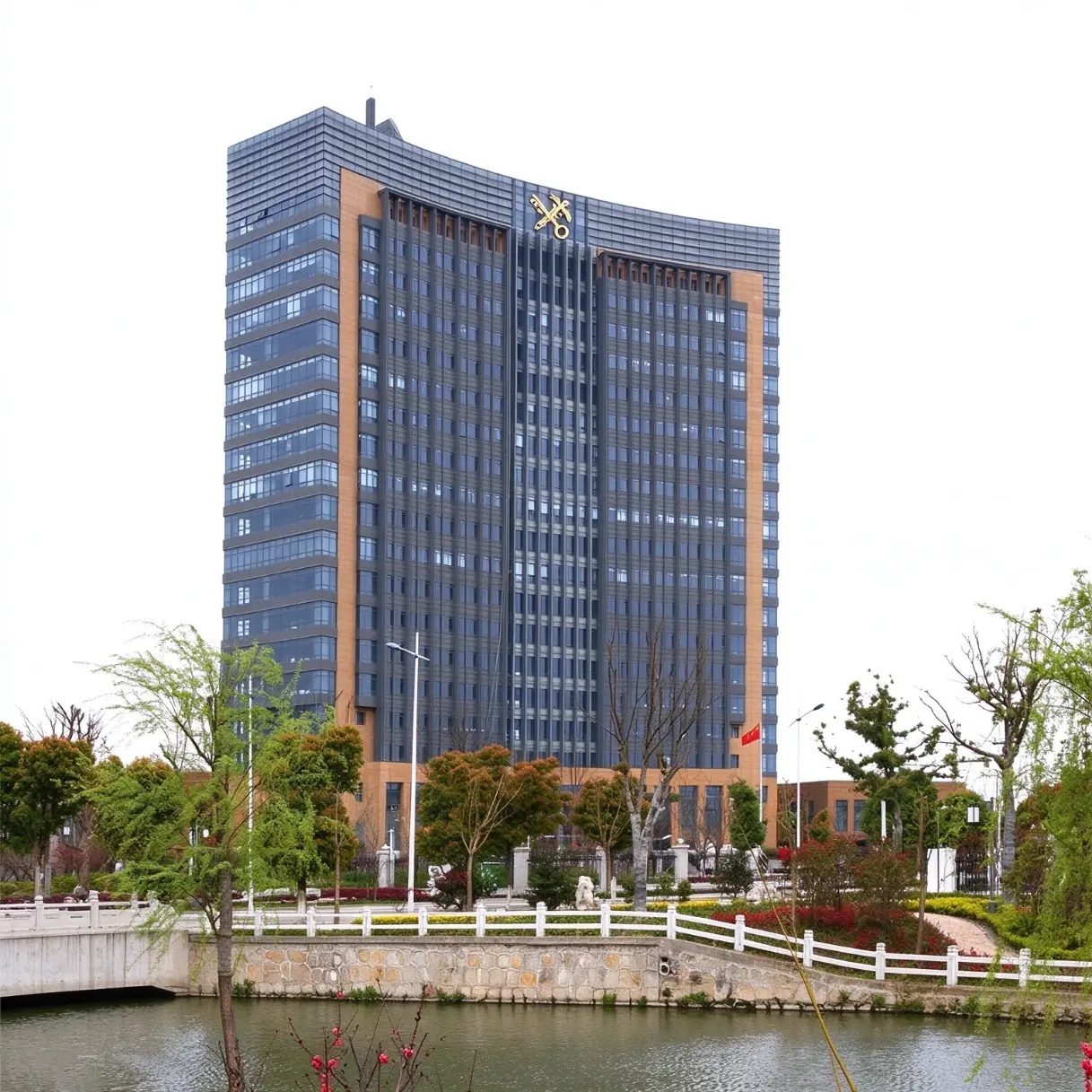 Zollgebäude mit Stahlrahmen
