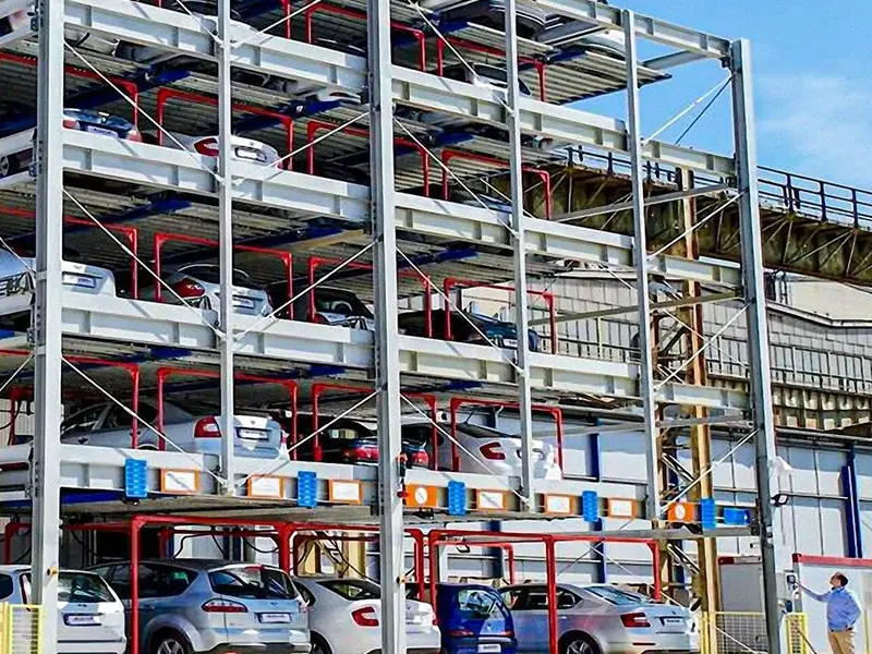 Integriertes Gebäude für Parkgebühren aus Stahl