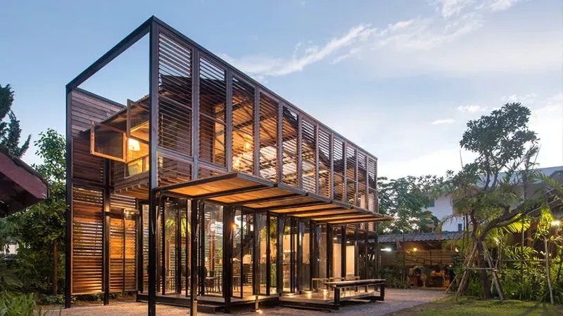Modulares Hotelgebäude mit Stahlkonstruktion