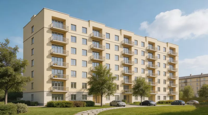 Wohnhaus eines Lehrers mit Stahlkonstruktion
